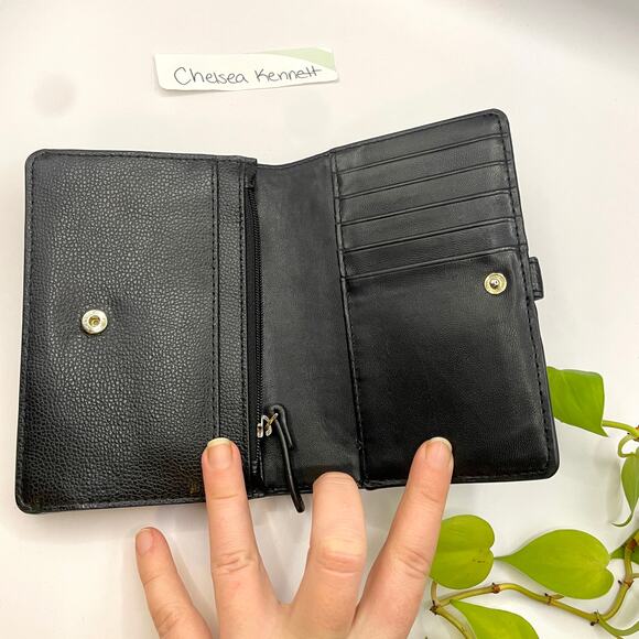 Kate Spade Black Leather Bifold Wallet - Picture 7 of 10